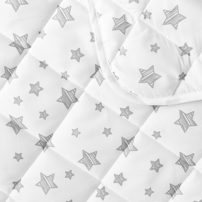 Moonsea Baby Blanket for Boys  Pet Blanket Kids Toddler Comforter Quilted with White Star Print  Ultra Soft and Comfortable Baby Comforter Down Alternative Crib Comforter  39x47 Inches - Image 4